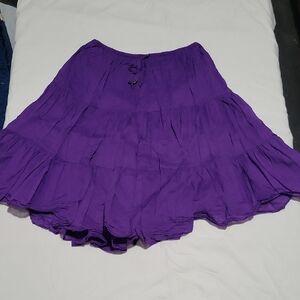 Ralph Lauren Vibrant Purple Midi Skirt